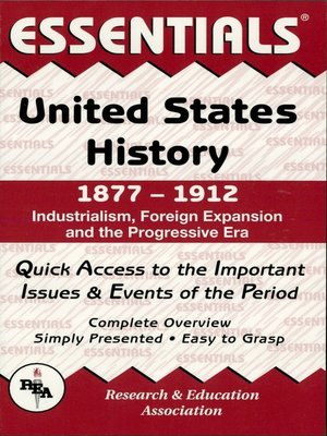 cover image of United States History: 1877 to 1912 Essentials